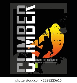 climber illustration image vector design