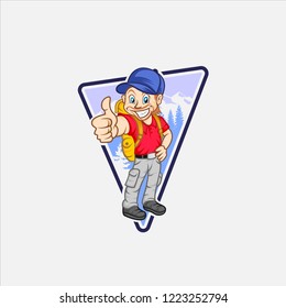 Climber Mascot Design