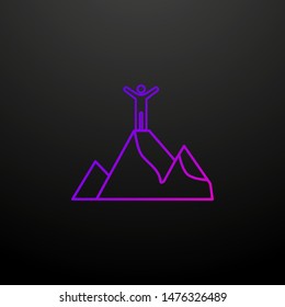 Climber outline nolan icon. Elements of sport set. Simple icon for websites, web design, mobile app, info graphics