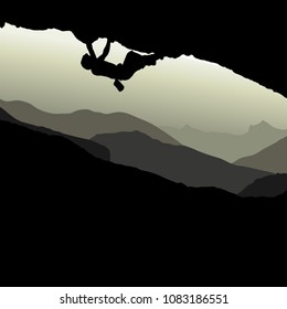Climber rock mountain
