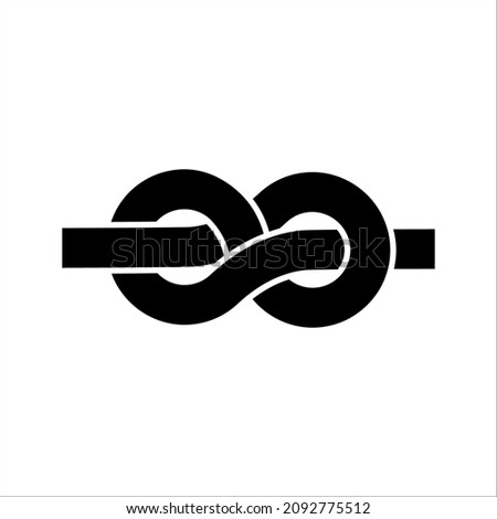 Climber rope icon, Vector of Climber rope for climbing sport, camping and outdoor activities on white background