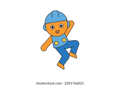 Climber School Vector Illustration - Educational and Adventure Graphic Design