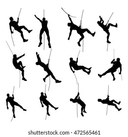 climber set silhouette 01