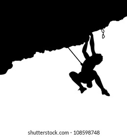 Climber silhouette