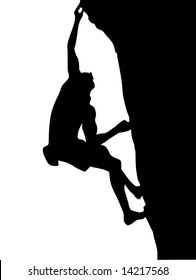 Climber silhouette