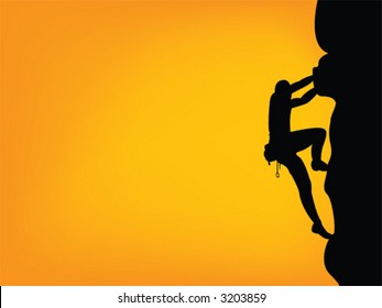 Climber silhouette