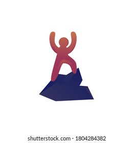 ilustración de la plantilla de diseño de vector de climber
