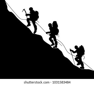 climbers go to the mountain