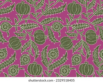 CLIMBERS PLANT FRUIT AND VEGETABLE ALL OVER PRINT SEAMLESS PATTERN VECTOR ILLUSTRATION