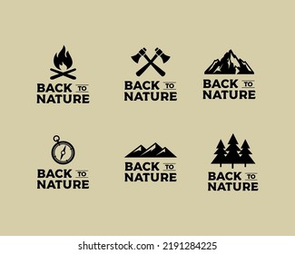 climbing adventure illustration element design set