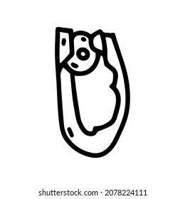 climbing ascender line vector doodle simple icon