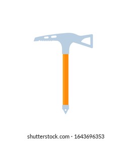 climbing axe icon isolated on white