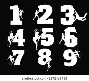 Climbing Birthday T shirt Design Bundle