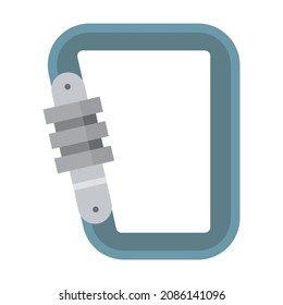Kletterkarabiner-Flachbildgrafik, Vektorgrafik