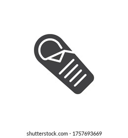 Climbing carabiner vector icon. filled flat sign for mobile concept and web design. Carabiner glyph icon. Symbol, logo illustration. Vector graphics