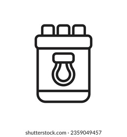 Climbing Chalk Outline Icon Vector Illustration