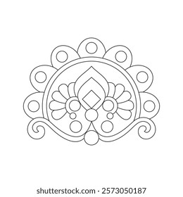 Climbing corner plant frame spines vector stock image. Peaceful Petals, Ability to Relax, Brain Experiences, Harmonious Haven, Peaceful Portraits, Blossoming Beauty mandala design.