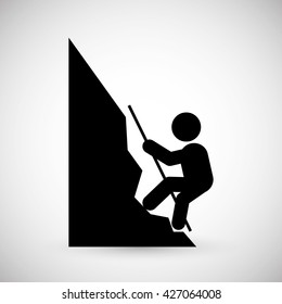 Climbing design. sport icon. Isolated image