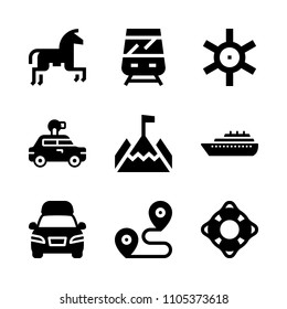 climbing, emergency, pictogram and holding icons in Travel vector set. Graphics for web and design