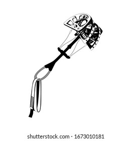 Climbing equipment - Adjustable friend in vector illustration