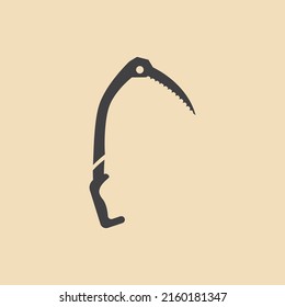 Conjunto de iconos de equipo de escalada plantilla de diseño plano vectorial 