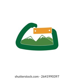 Climbing equipment icon set vector flat design template