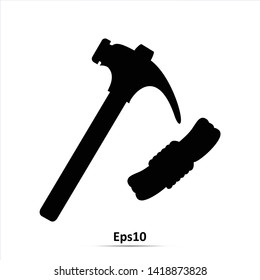 Climbing equipment icon. Vector Illustration