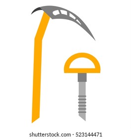 Climbing equipment vector.