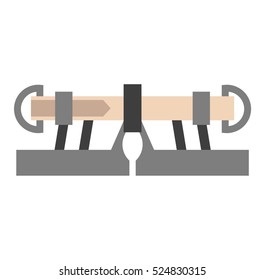 Climbing equipment vector.