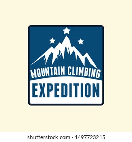 Climbing Expedition Logo Mountain Badges