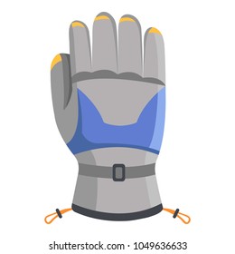 Climbing glove icon. Flat illustration of climbing glove vector icon for web