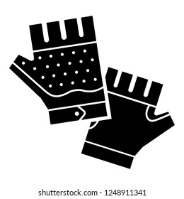 Climbing gloves icon. Simple illustration of climbing gloves vector icon for web design isolated on white background