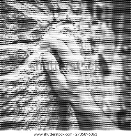 climbing hand rock halftone mountain sport athlete grip vertical exercise strength adventure outdoor active retro vector