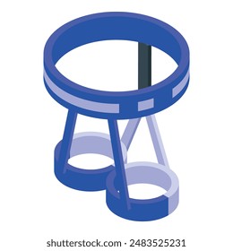 Climbing harness protecting while climbing high mountains and rocks