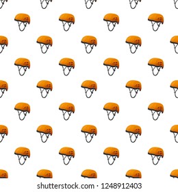 Climbing helmet pattern seamless vector repeat for any web design
