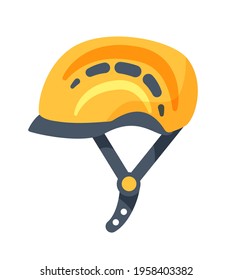 Climbing helmet sport equipment isolated on white background