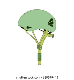 Climbing helmet. Vector illustration.