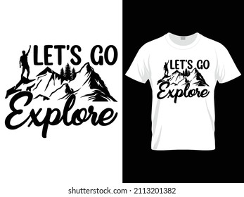 Climbing hiking SVG t-shirt design Template