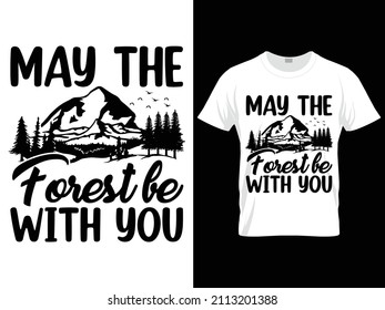 Climbing hiking SVG t-shirt design Template
