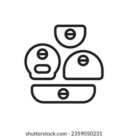 Climbing Hold Outline Icon Vector Illustration
