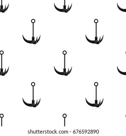 Climbing hook.Mountaineering single icon in black style vector symbol stock illustration web.