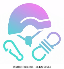 Climbing Icon Element For Design