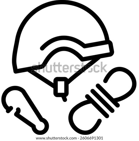 Climbing Icon Element For Design