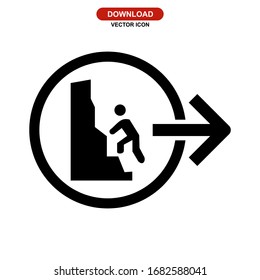 climbing icon or logo isolated sign symbol vector illustration - high quality black style vector icons
