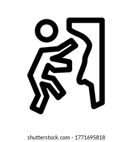 climbing icon or logo isolated sign symbol vector illustration - high quality black style vector icons
