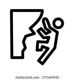 climbing icon or logo isolated sign symbol vector illustration - high quality black style vector icons
