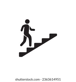 climbing up icon symbol sign vector