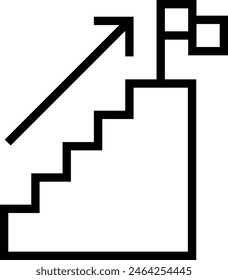 climbing icon. Thin linear style design isolated on white background