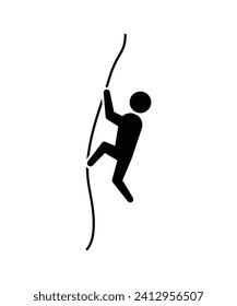 icono de escalada, mejor icono plano del vector.