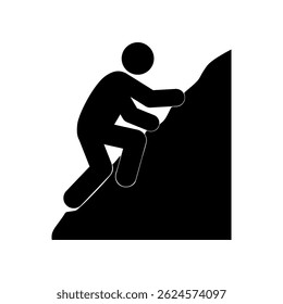 Climbing icon. Vector illustration design.